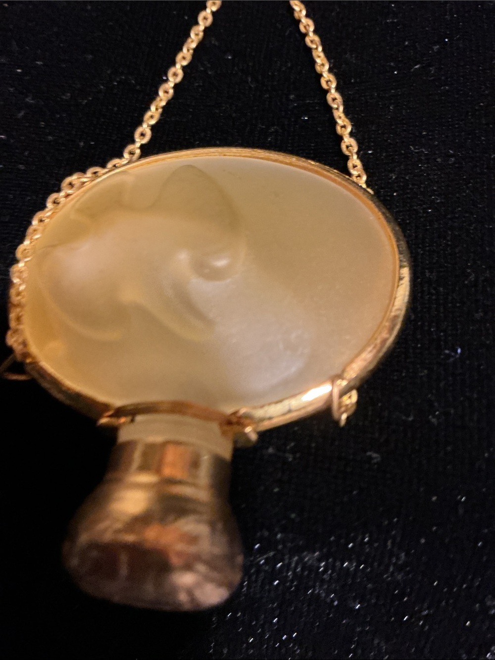 Vintage Nina Rocco L’Air du Temps Perfume Bottle Necklace Pendant - Picture 6 of 6